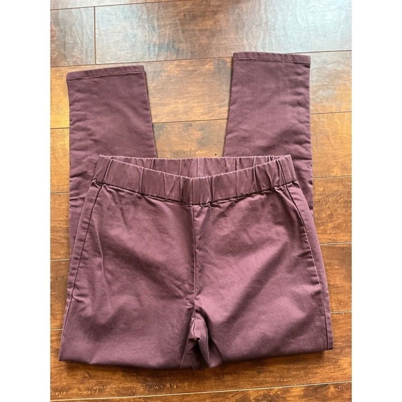 Soft Surrounding Womens Cotton Blend Pull On Button Ankle Skinny Pant Size M - Picture 1 of 5